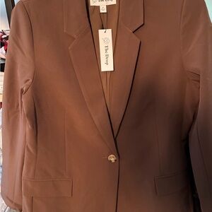 The Drop Women's Classic Tan Blazer